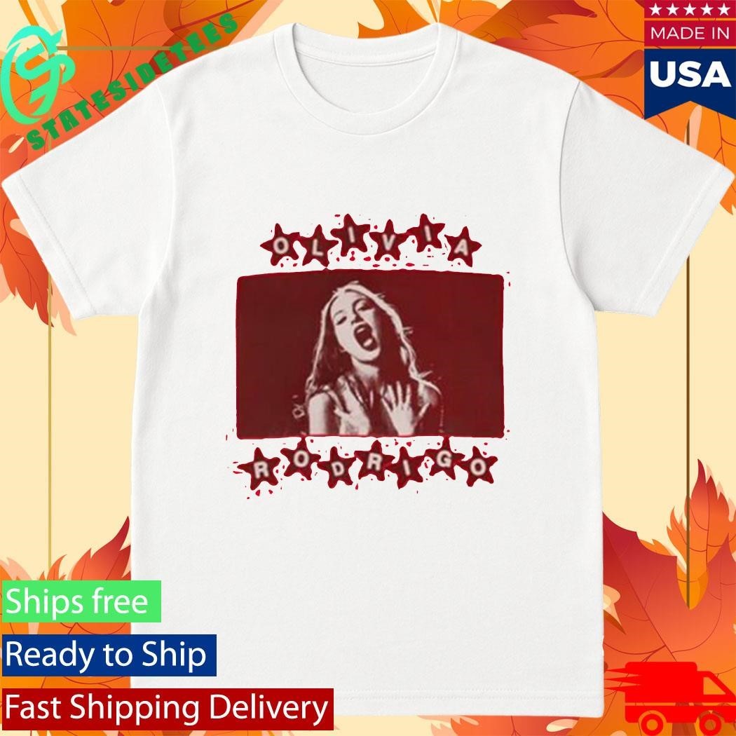 Olivia Rodrigo All-American Red Photo Shirt