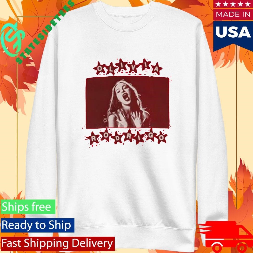 Olivia Rodrigo All-American Red Photo Shirt