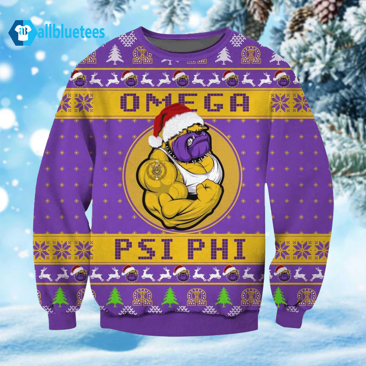 Omega Psi Phi Ugly Christmas Sweater