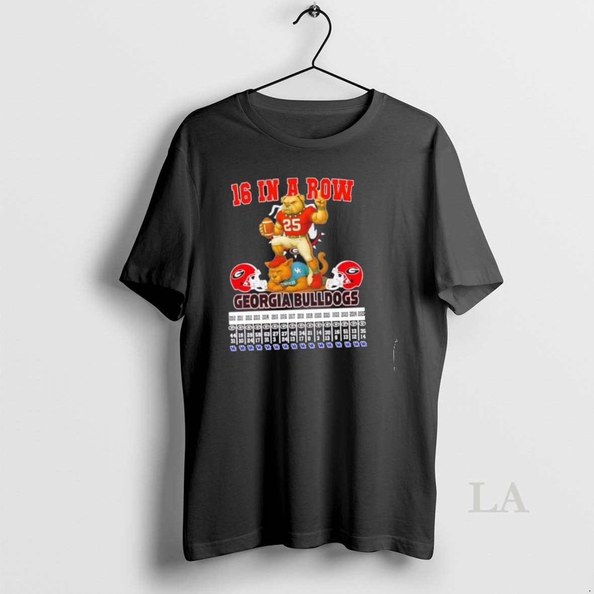 Original 16 In A Row Georgia Bulldogs All Times Mascots T-Shirts, Hoodie, Sweatshirt | InkNestWear.com