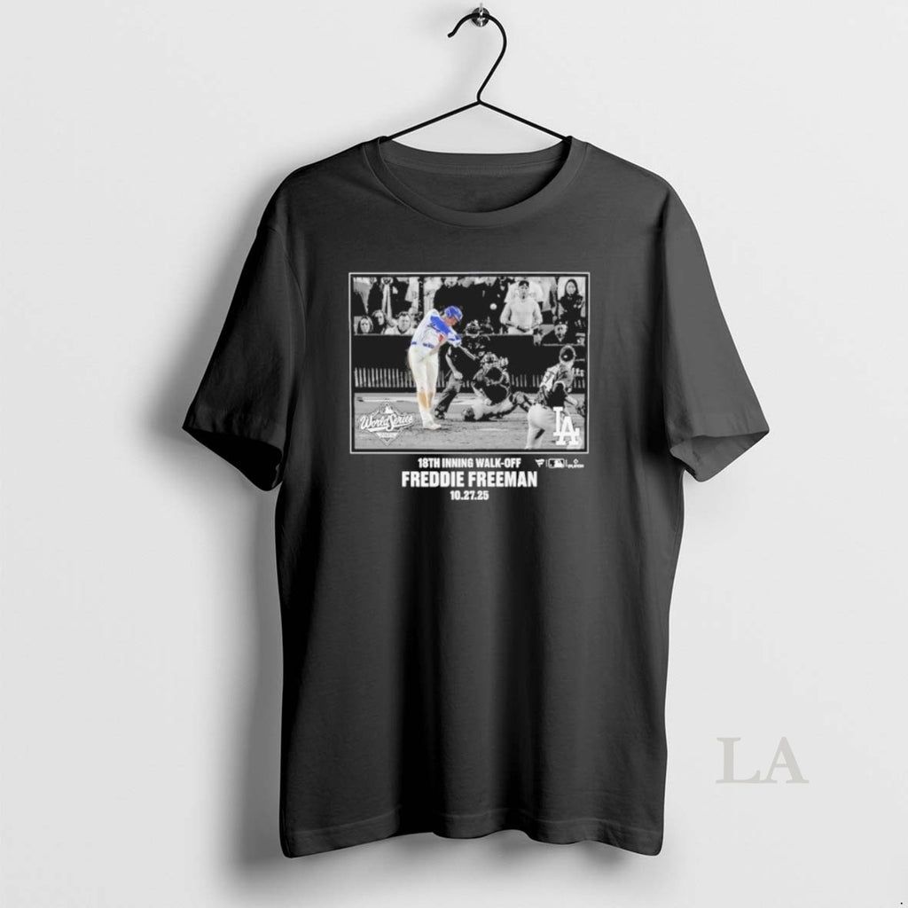 Original 18th Inning Walk Off Freddie Freeman World Series Moments T-Shirts, Hoodie, Sweatshirt | InkNestWear.com