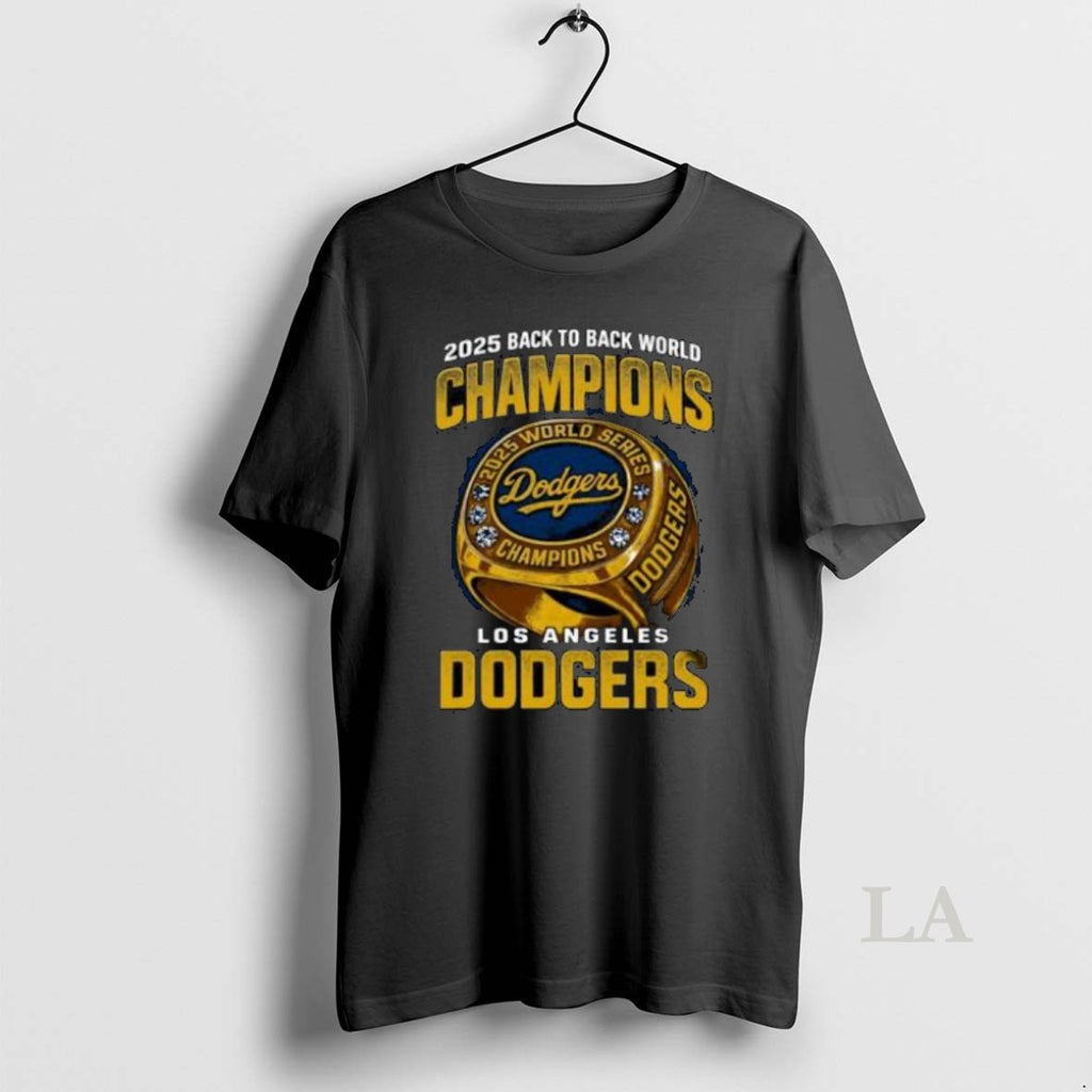Original 2025 Back To Back World Champions La Dodgers Ring Gold T-Shirts, Hoodie, Sweatshirt | InkNestWear.com