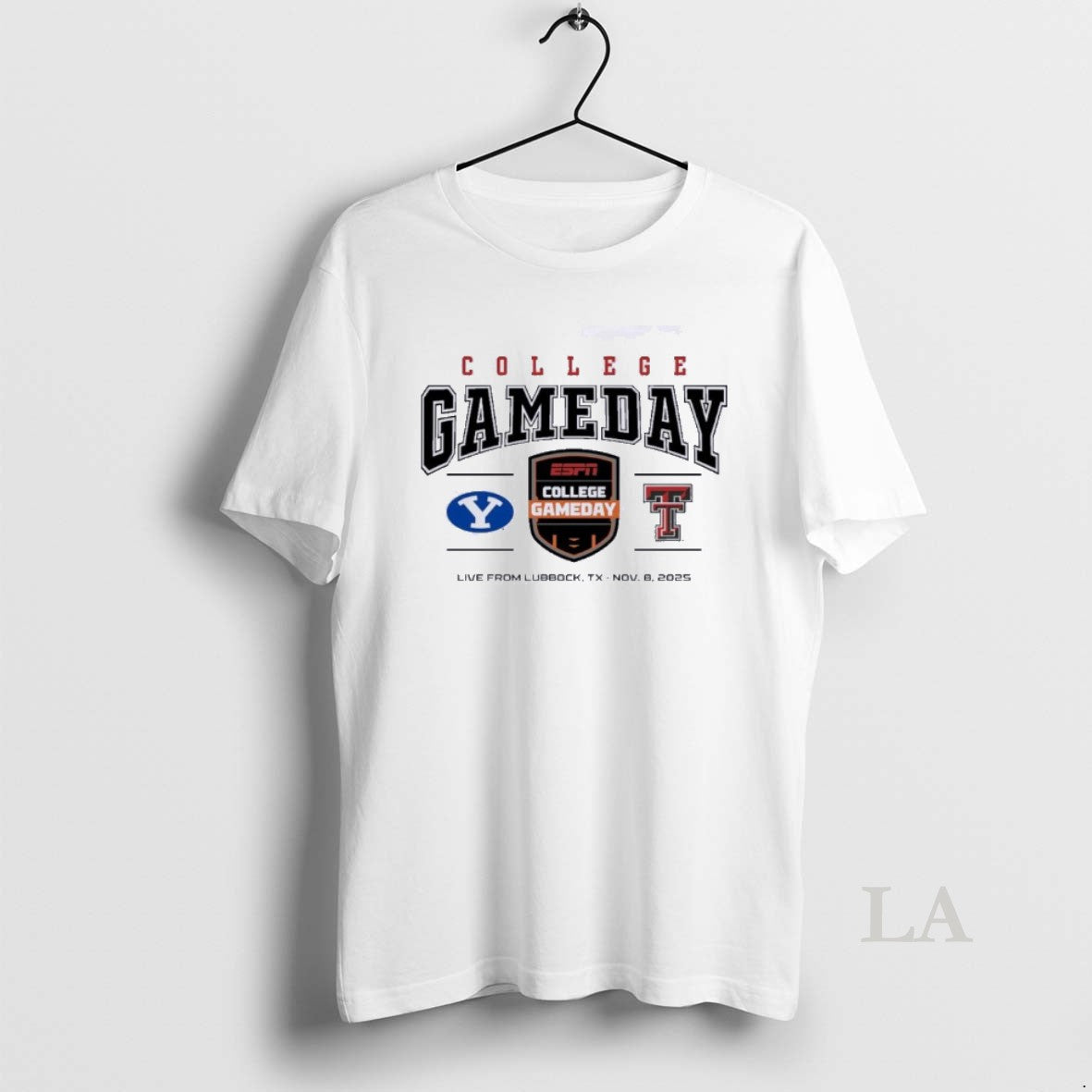 Original 2025 College Gameday Texas Tech Vs Byu Cougars Logo T-Shirts, Hoodie, Sweatshirt | InkNestWear.com