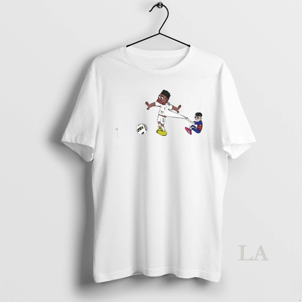 Original 2025 Pedri Pulling Vinicius Cartoon T-Shirts, Hoodie, Sweatshirt | InkNestWear.com
