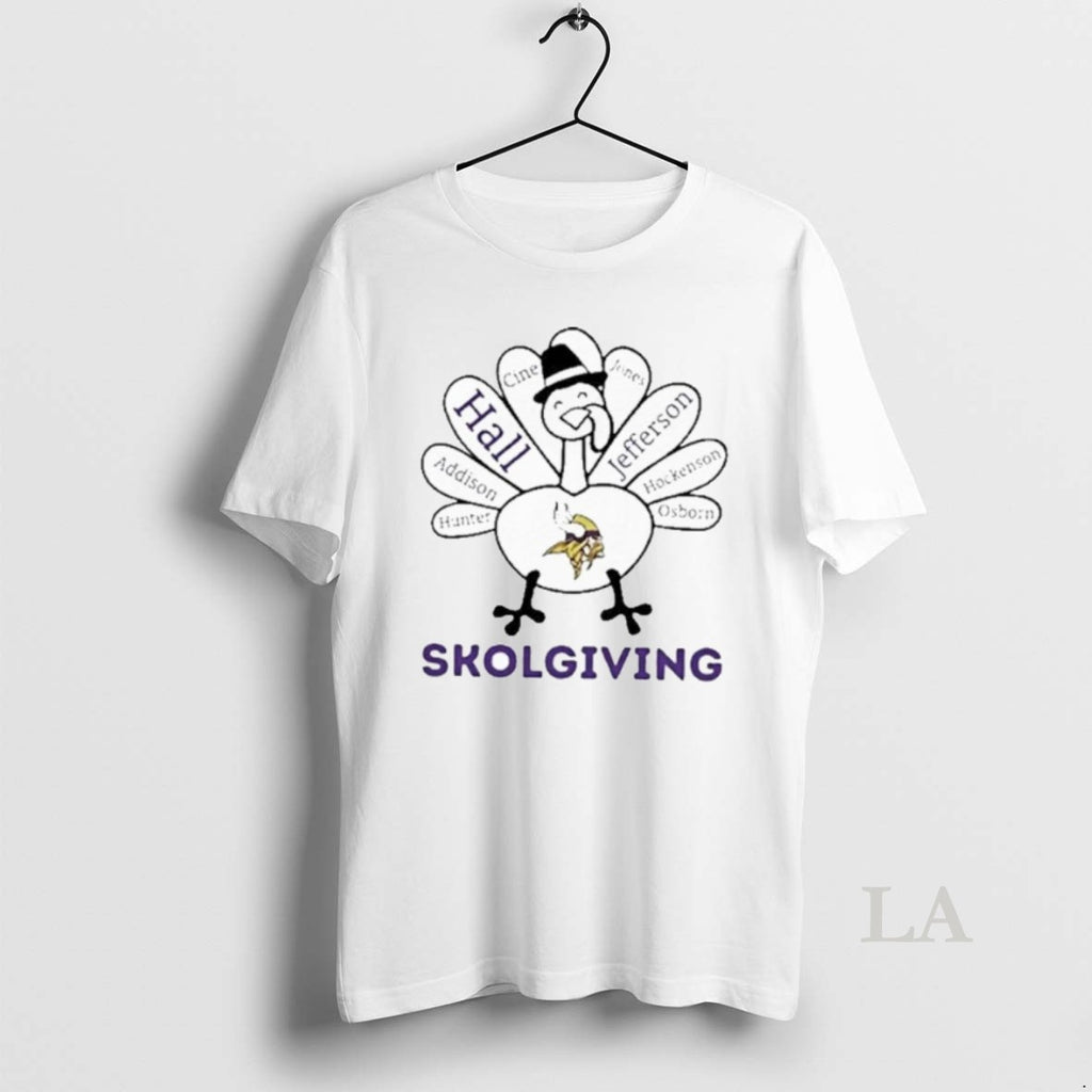 Original 2025 Skolgiving Minnesota Vikings X Thanksgiving T-Shirts, Hoodie, Sweatshirt | InkNestWear.com