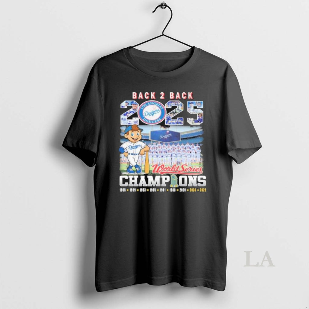 Original 2025 World Series Back 2 Back Champions Los Angeles Dodgers T-Shirts, Hoodie, Sweatshirt | InkNestWear.com