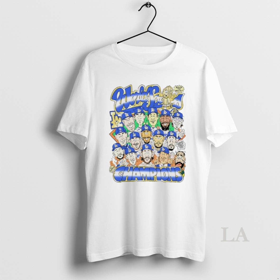 Original 2025 World Series Champions Los Angeles Dodgers Back To Back Caricature T-Shirts, Hoodie, Sweatshirt