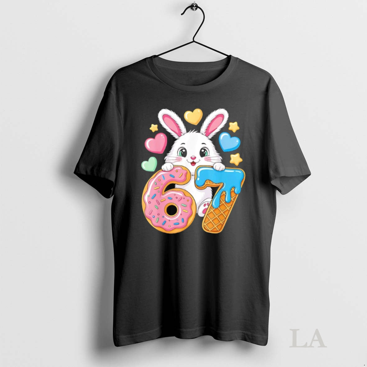 Original 6 7 Bunny Ice Cream Drip Cool T-Shirts, Hoodie, Sweatshirt | InkNestWear.com