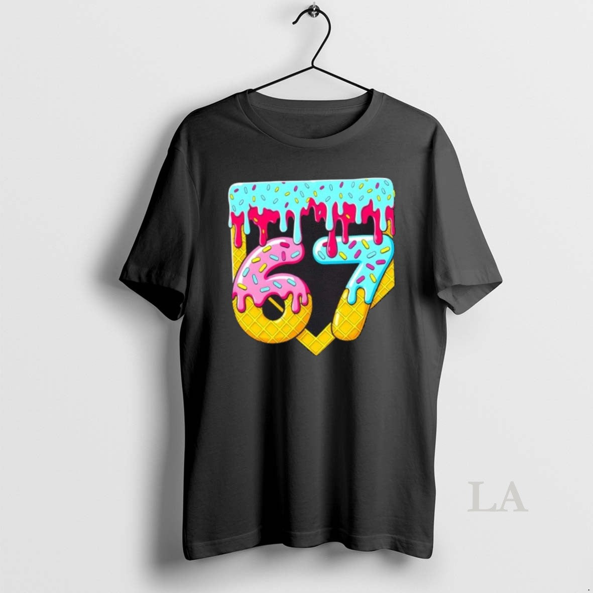Original 67 Ice Cream Drip Meme Six Seven Gen Alpha Slang T-Shirts, Hoodie, Sweatshirt | InkNestWear.com