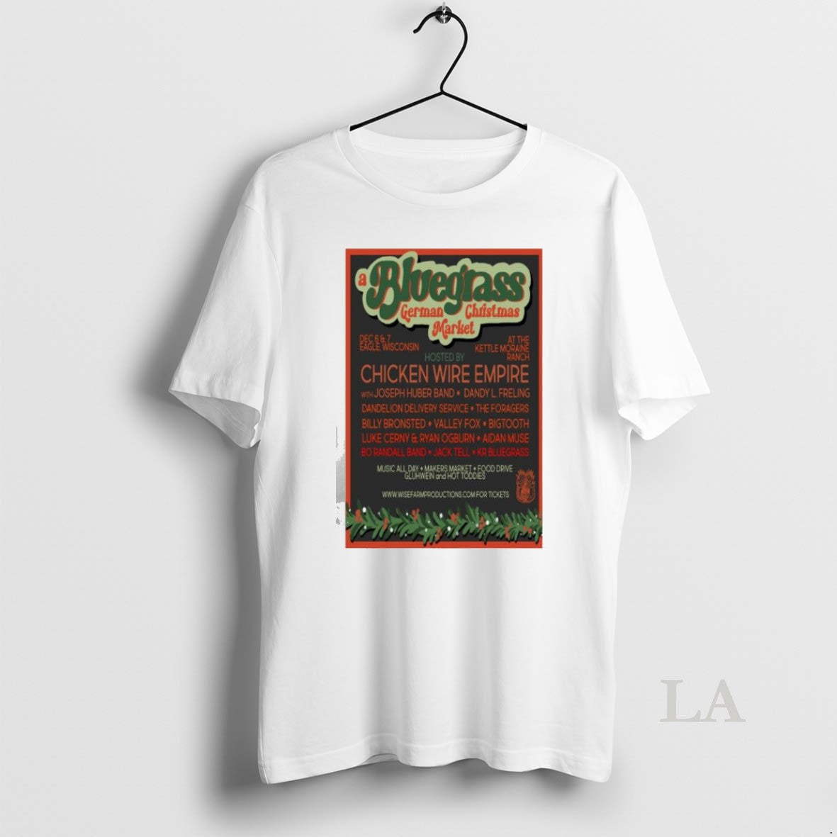 Original A Bluegrass German Christmas Market The Kettle Moraine Ranch Eagle Wisconsin Dec 6 T-Shirts, Hoodie, Sweatshirt