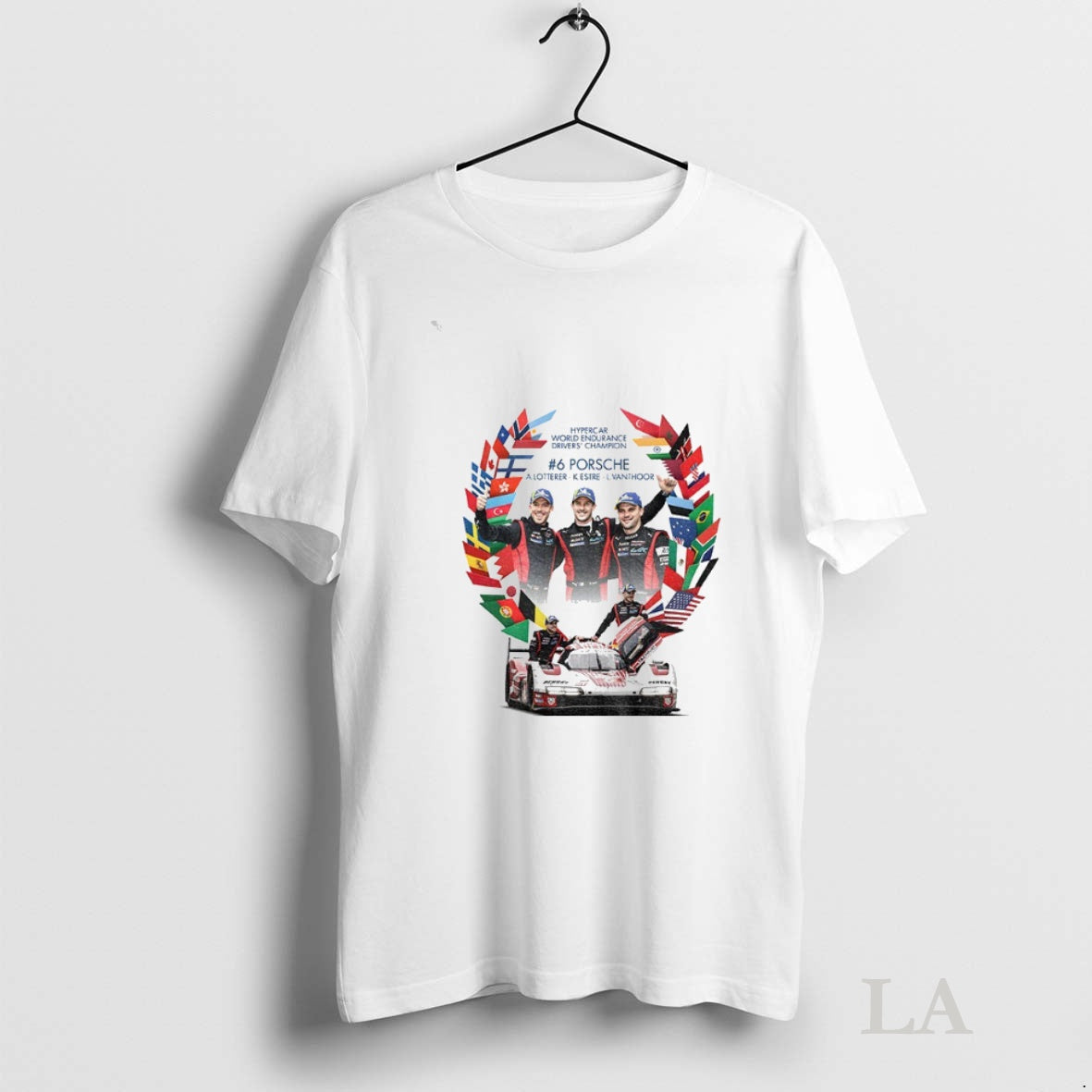 Original A Lotterer K Estre L Vanthoor Hypercar World Endurance Drivers Champion 2024 6 Porsche T-Shirts, Hoodie, Sweatshirt