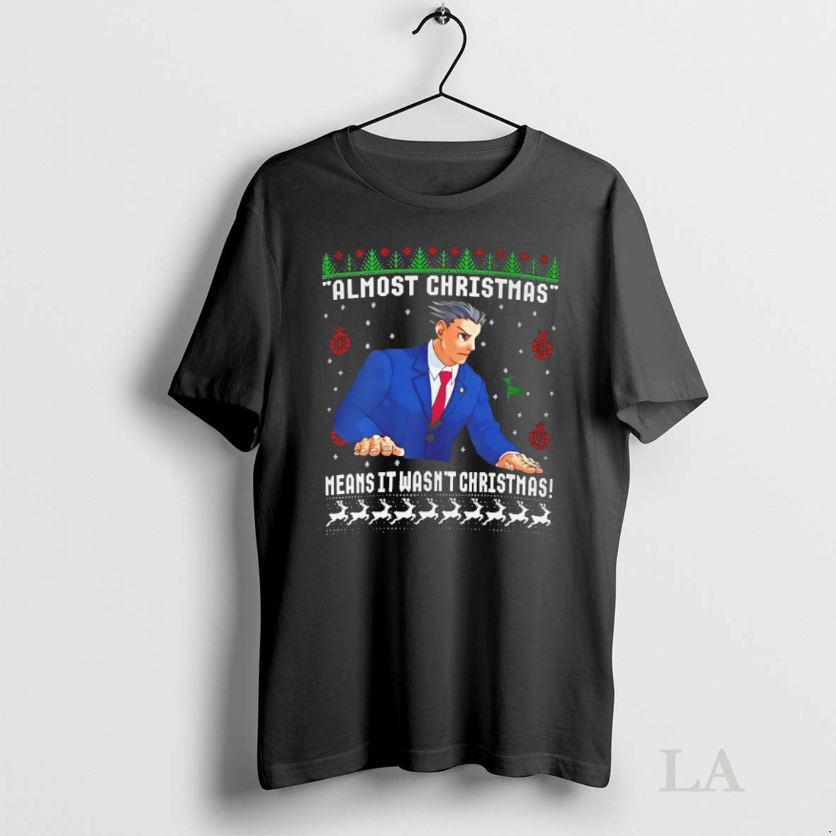 Original Ace Attorney Almost Christmas Means It Wasnt Christmas T-Shirts, Hoodie, Sweatshirt | InkNestWear.com