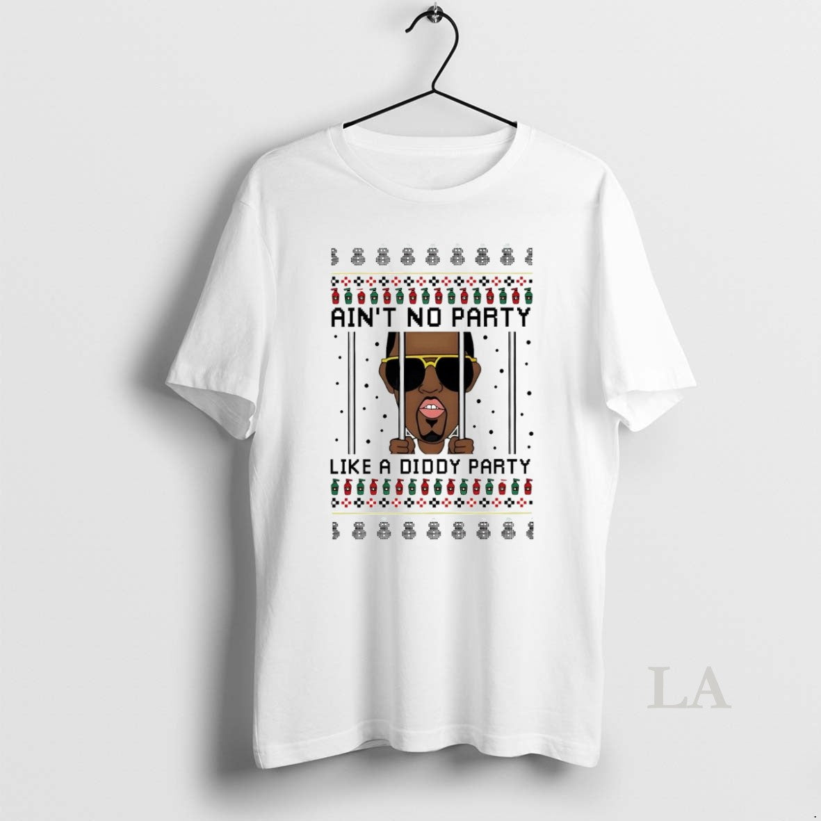 Original Aint No Party Like A Diddy Jail Party Ugly Christmas T-Shirts, Hoodie, Sweatshirt | InkNestWear.com