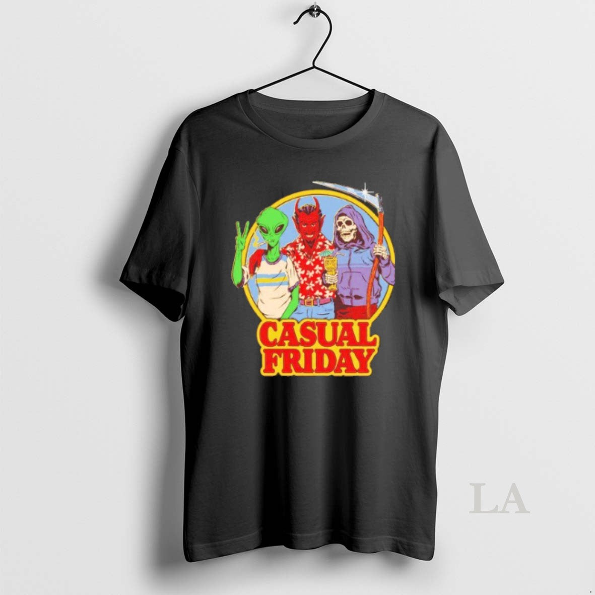 Original Alien Devil And Grim Reaper Casual Friday T-Shirts, Hoodie, Sweatshirt | InkNestWear.com