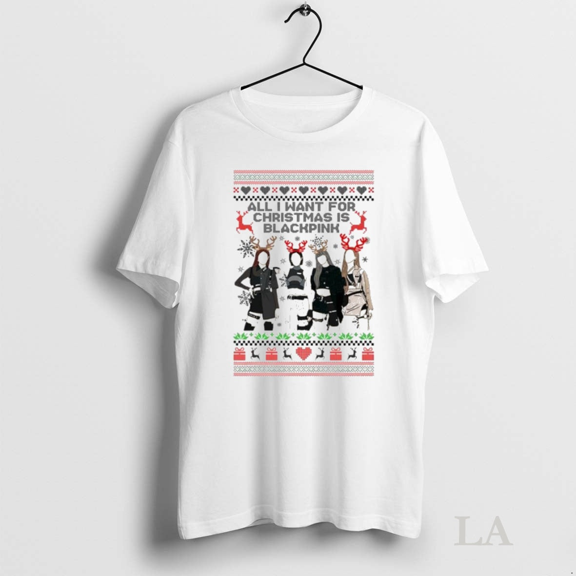 Original All I Want For Christmas Is Blackpink Ugly Christmas Ornaments T-Shirts, Hoodie, Sweatshirt | InkNestWear.com