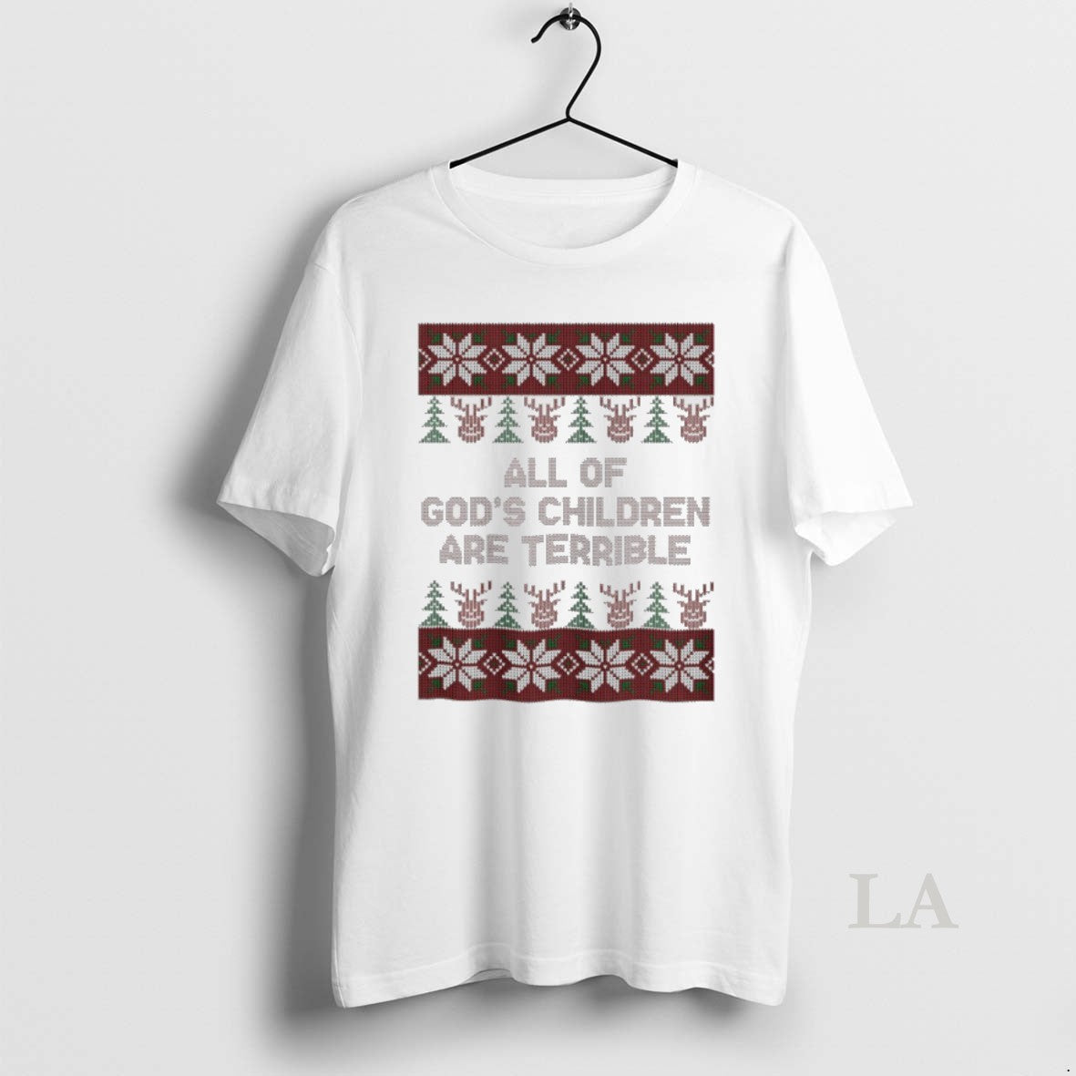 Original All Of Gods Children Are Terrible Christmas Ugly T-Shirts, Hoodie, Sweatshirt | InkNestWear.com