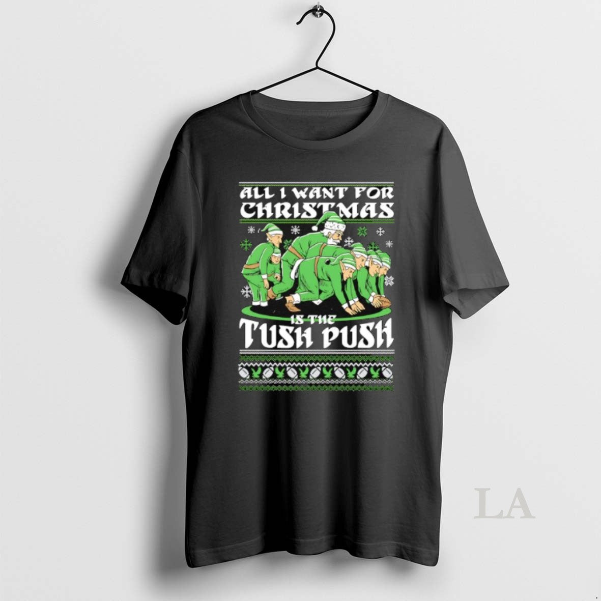 Original All I Want For Christmas Is The Tush Push T-Shirts, Hoodie, Sweatshirt | InkNestWear.com