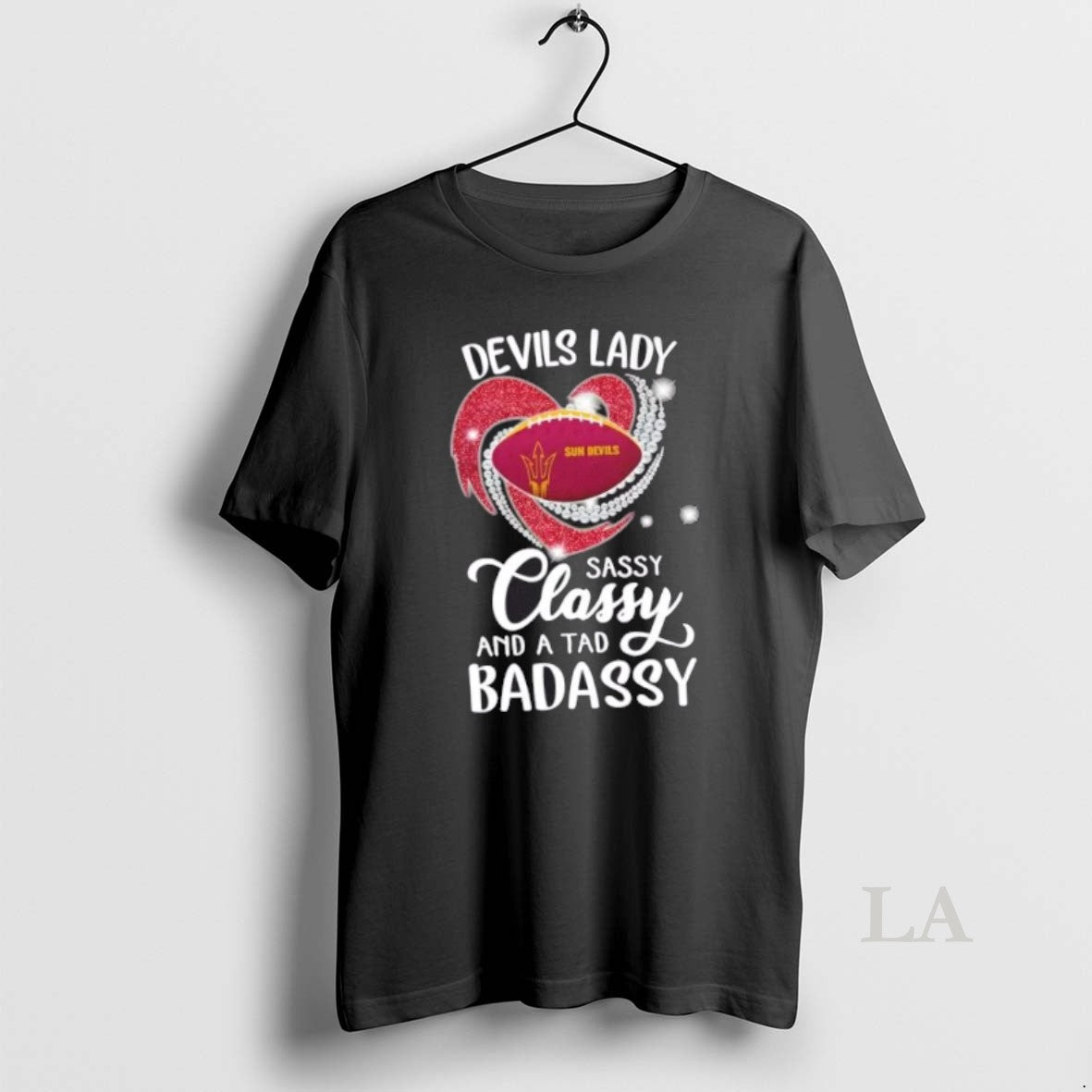 Original Arizona State Sun Devils Lady Sassy Classy And A Tad Badassy Diamond Heart T-Shirts, Hoodie, Sweatshirt