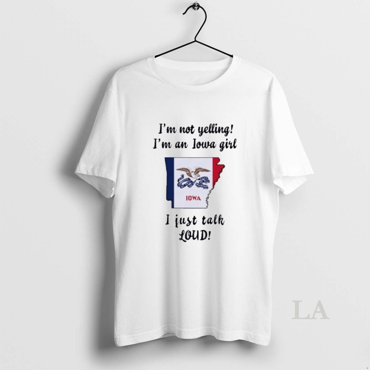 Original Arkansas Map Im Not Yelling Im An Iowa Girl I Just Talk Loud T-Shirts, Hoodie, Sweatshirt | InkNestWear.com