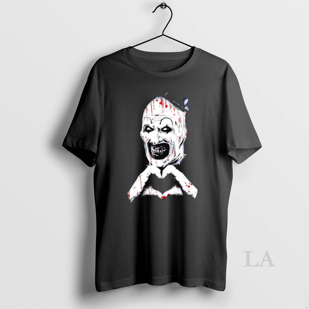 Original Art The Clown Creepy Heart Hands Graphic T-Shirts, Hoodie, Sweatshirt | InkNestWear.com