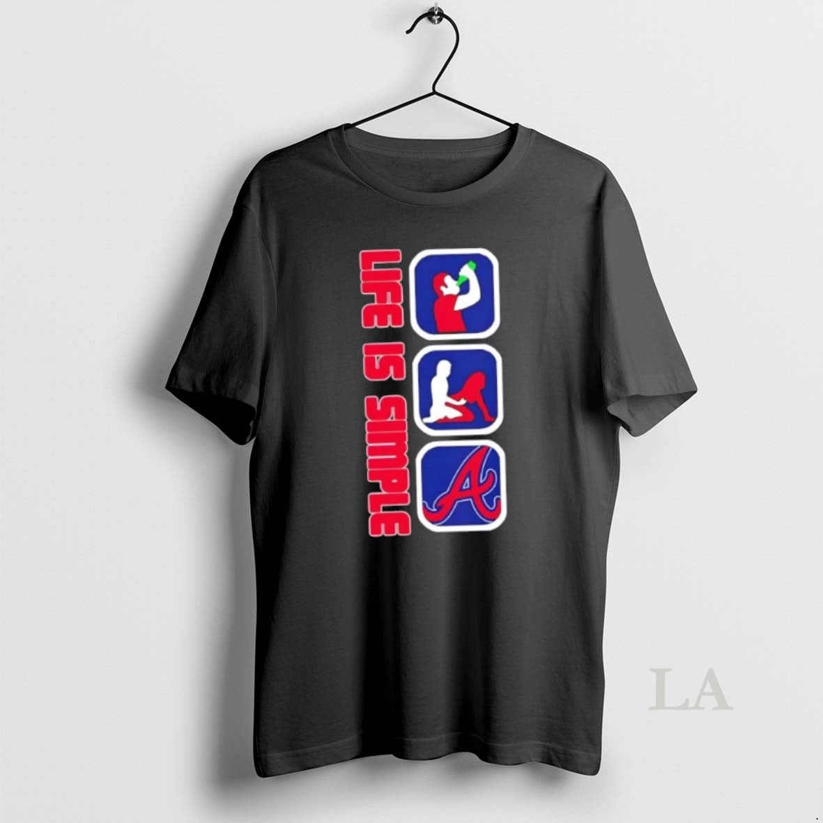 Original Atlanta Braves Baseball Life Is Simple T-Shirts, Hoodie, Sweatshirt | InkNestWear.com