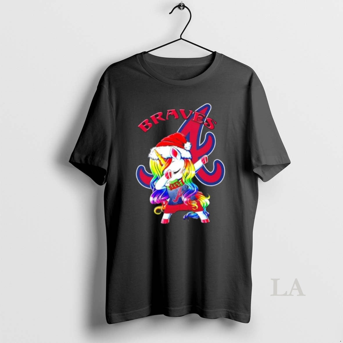 Original Atlanta Braves X Unicorn Santa Hat Dabbing Merry Christmas T-Shirts, Hoodie, Sweatshirt | InkNestWear.com