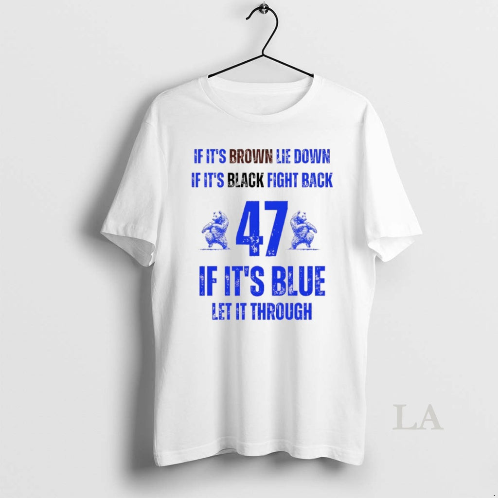 Original Byu Cougars Football If Its Brown Lie Down If Its Black Fight Back 47 T-Shirts, Hoodie, Sweatshirt | InkNestWear.com