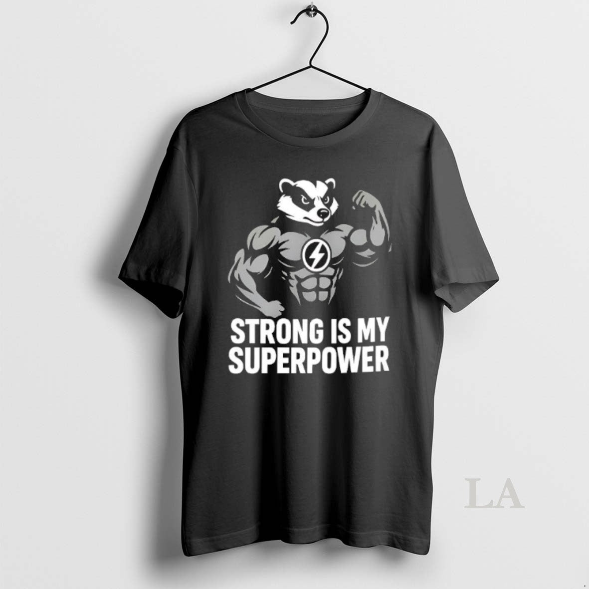 Original Badger Strong Is My Superpower Black T-Shirts, Hoodie, Sweatshirt | InkNestWear.com