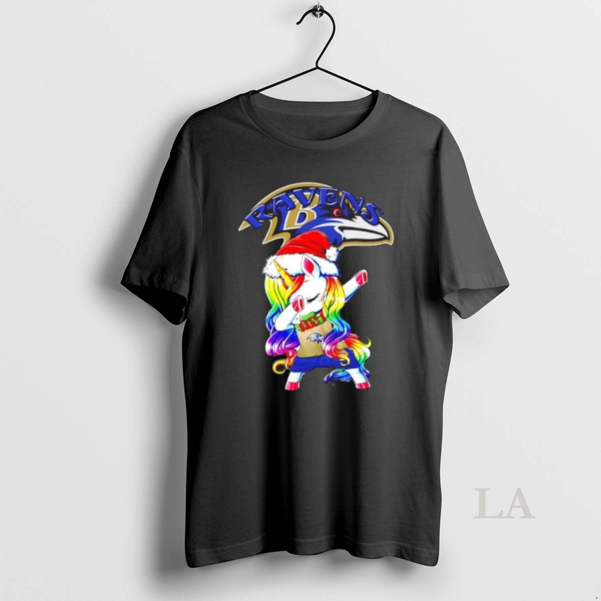 Original Baltimore Ravens X Unicorn Santa Hat Dabbing Merry Christmas T-Shirts, Hoodie, Sweatshirt | InkNestWear.com
