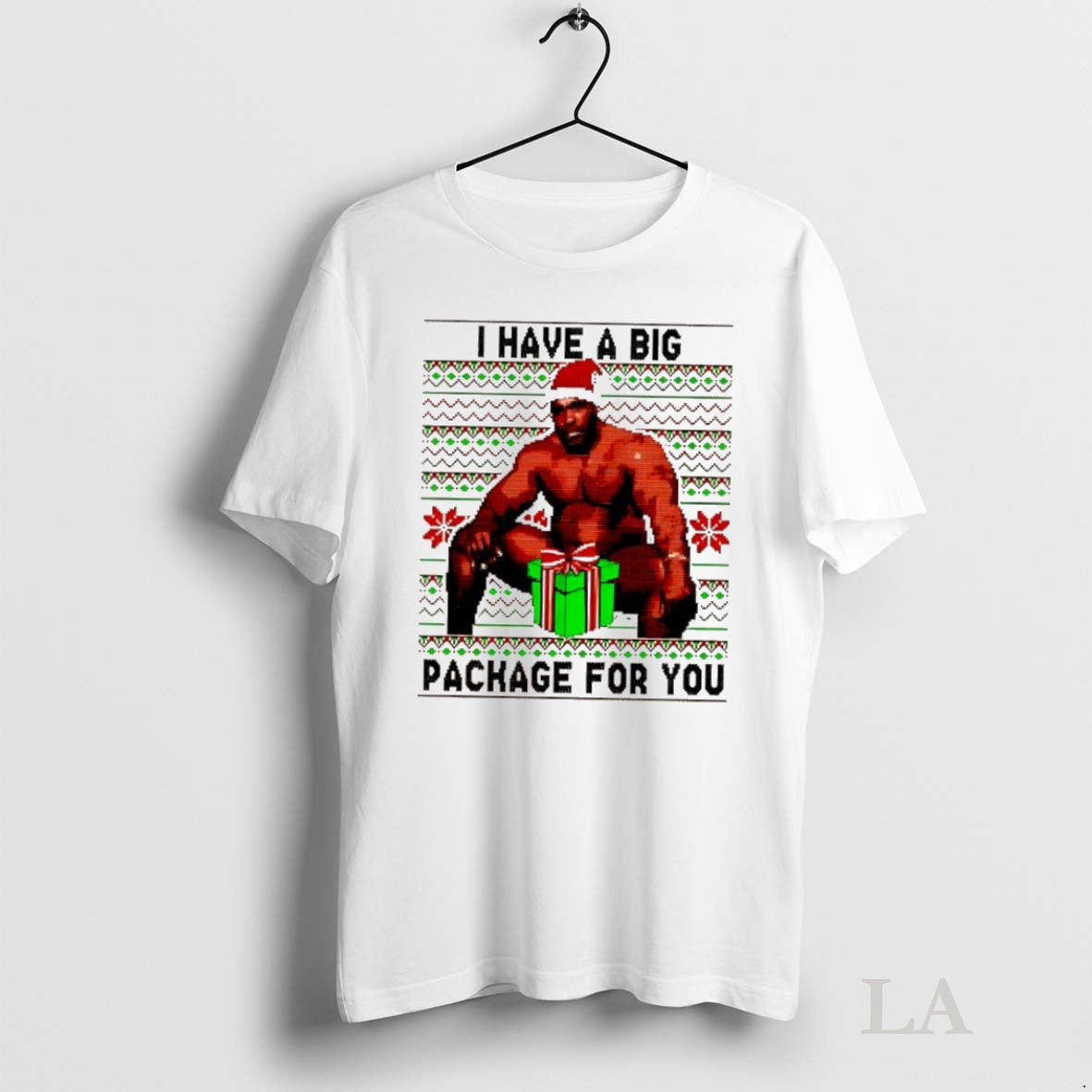 Original Barry Sitting I Have A Big Package Ugly Christmas Xmas For You T-Shirts, Hoodie, Sweatshirt | InkNestWear.com