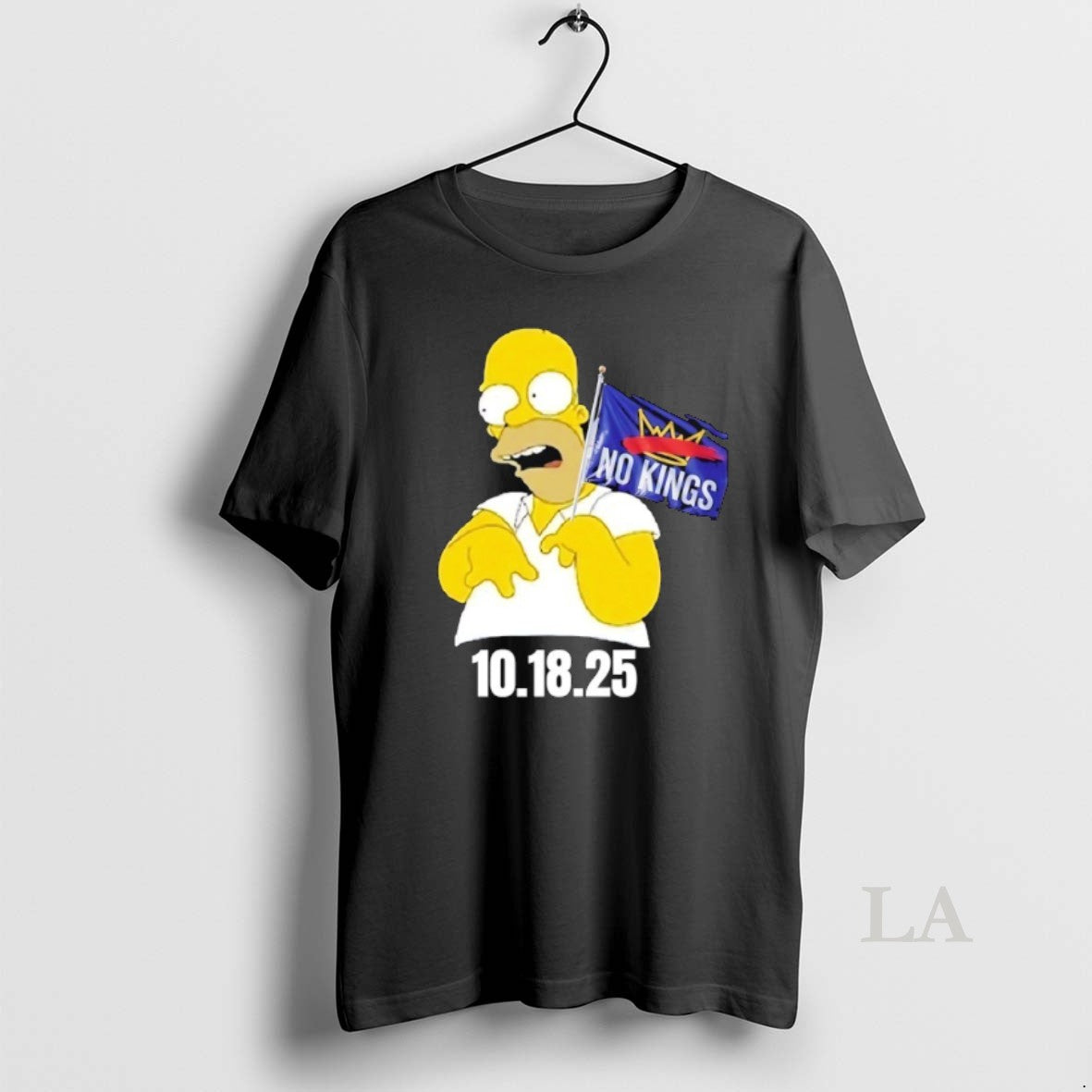 Original Bart No Kings Flag 10 18 2025 Cartoon T-Shirts, Hoodie, Sweatshirt | InkNestWear.com