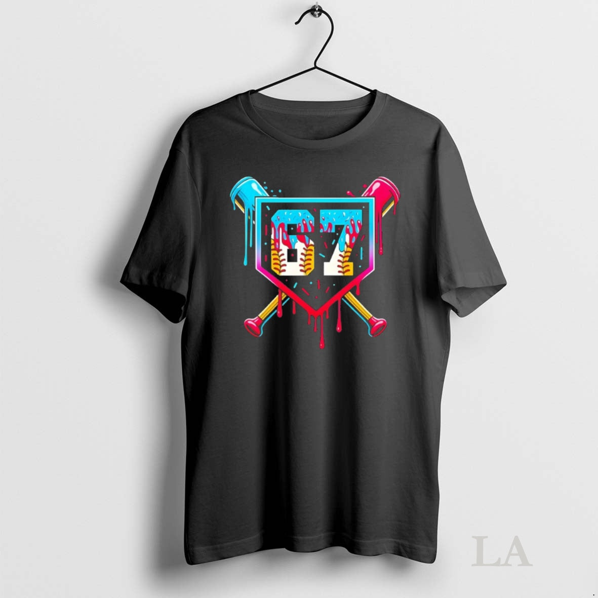 Original Baseball Ice Cream Drip Number 67 T-Shirts, Hoodie, Sweatshirt | InkNestWear.com