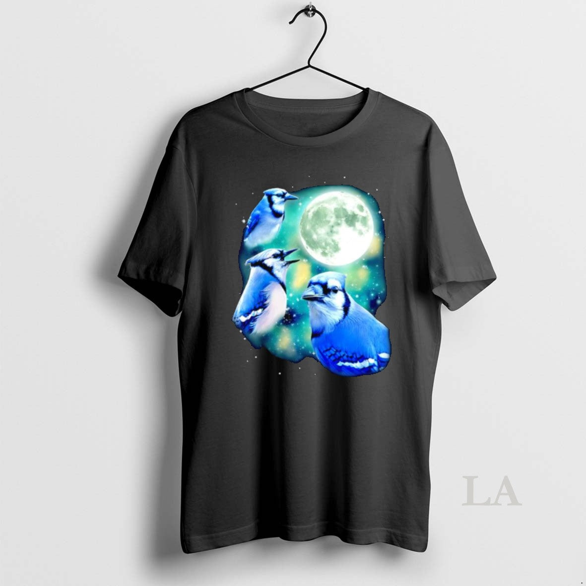 Original Birdwatching Three Blue Jay Moon Avian Wildlife Graphic T-Shirts, Hoodie, Sweatshirt | InkNestWear.com
