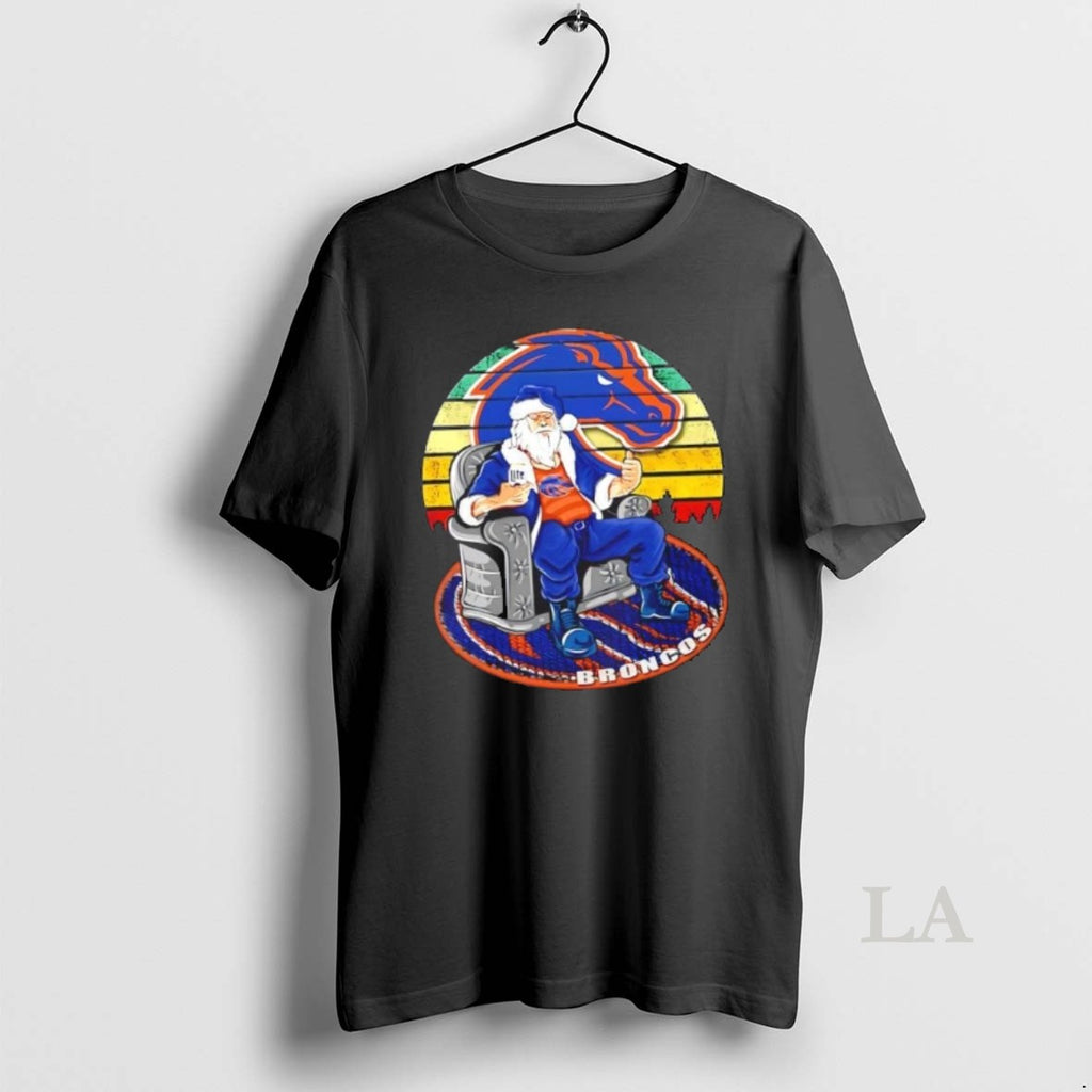 Original Boise State Broncos X Santa Claus Christmas Vintage T-Shirts, Hoodie, Sweatshirt | InkNestWear.com