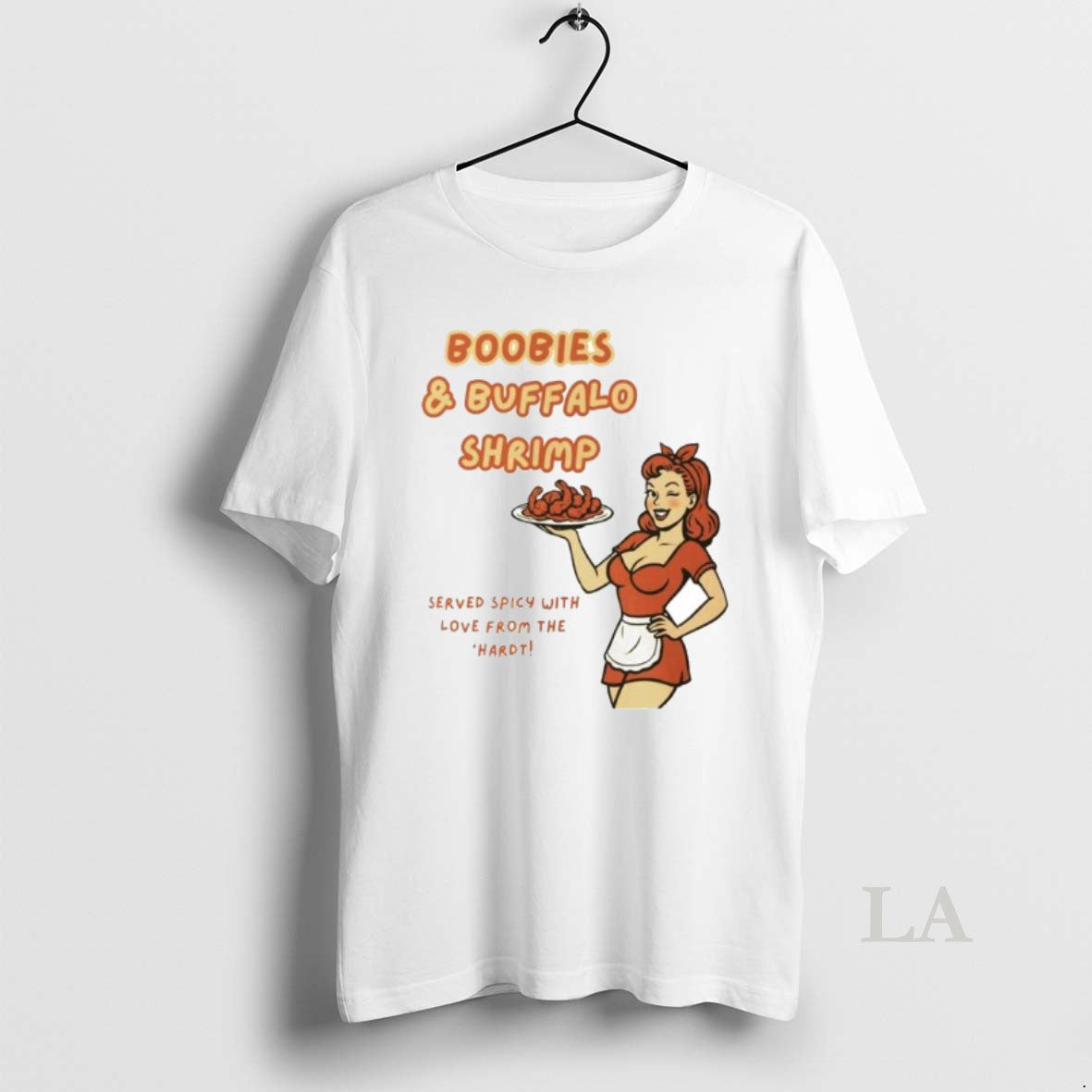 Original Boobies Buffalo Shrimp Served Spicy With Love From The Hardt Ornaments T-Shirts, Hoodie, Sweatshirt