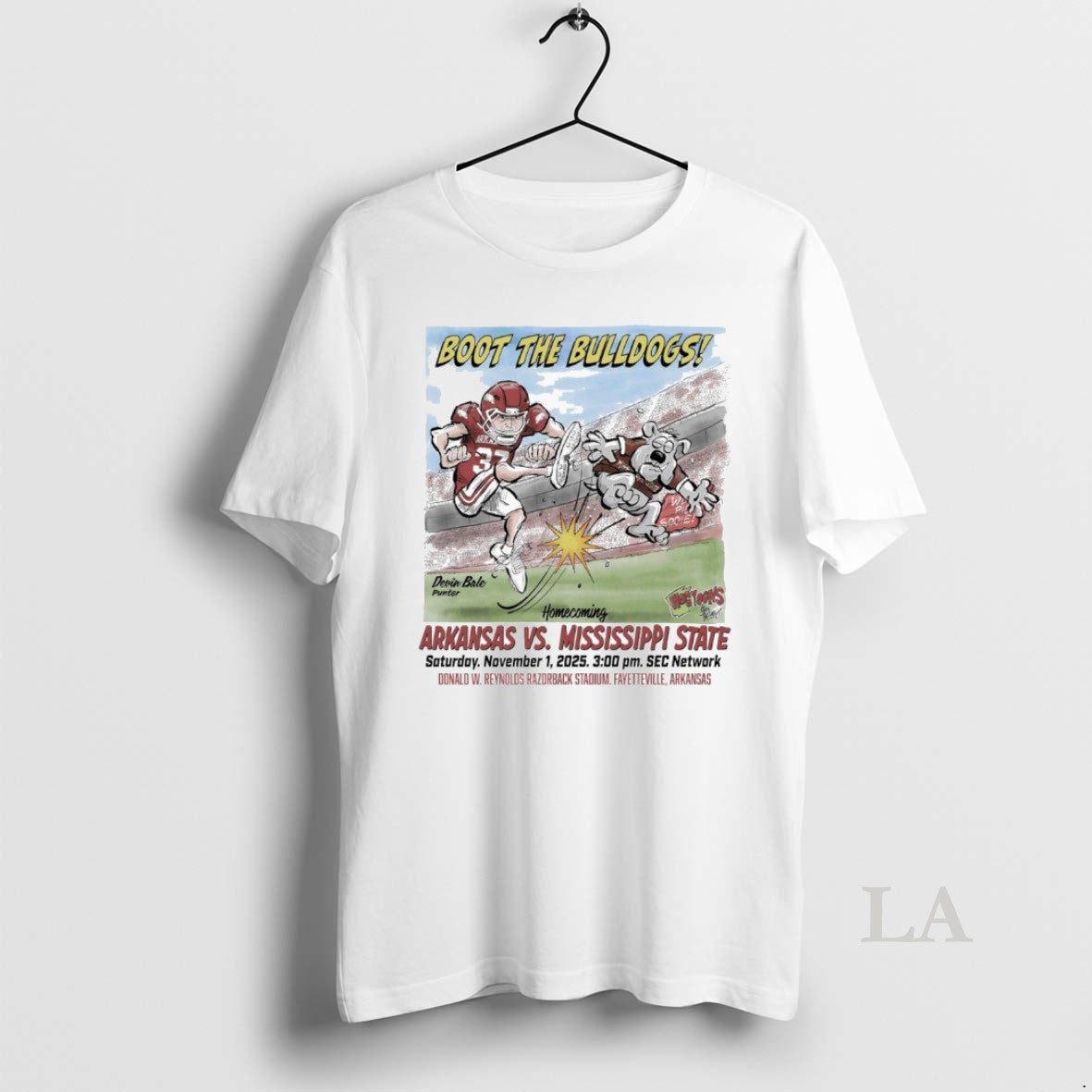 Original Boot The Bulldogs Arkansas Vs Mississippi State Homecoming November 1 2025 Fayetteville Ar T-Shirts, Hoodie,...