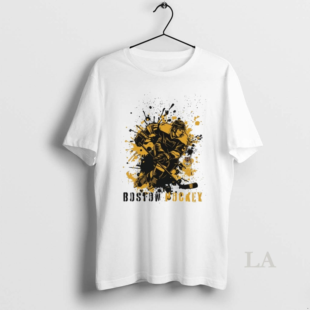 Original Boston Bruins Hockey Splatter Paint 2025 T-Shirts, Hoodie, Sweatshirt | InkNestWear.com