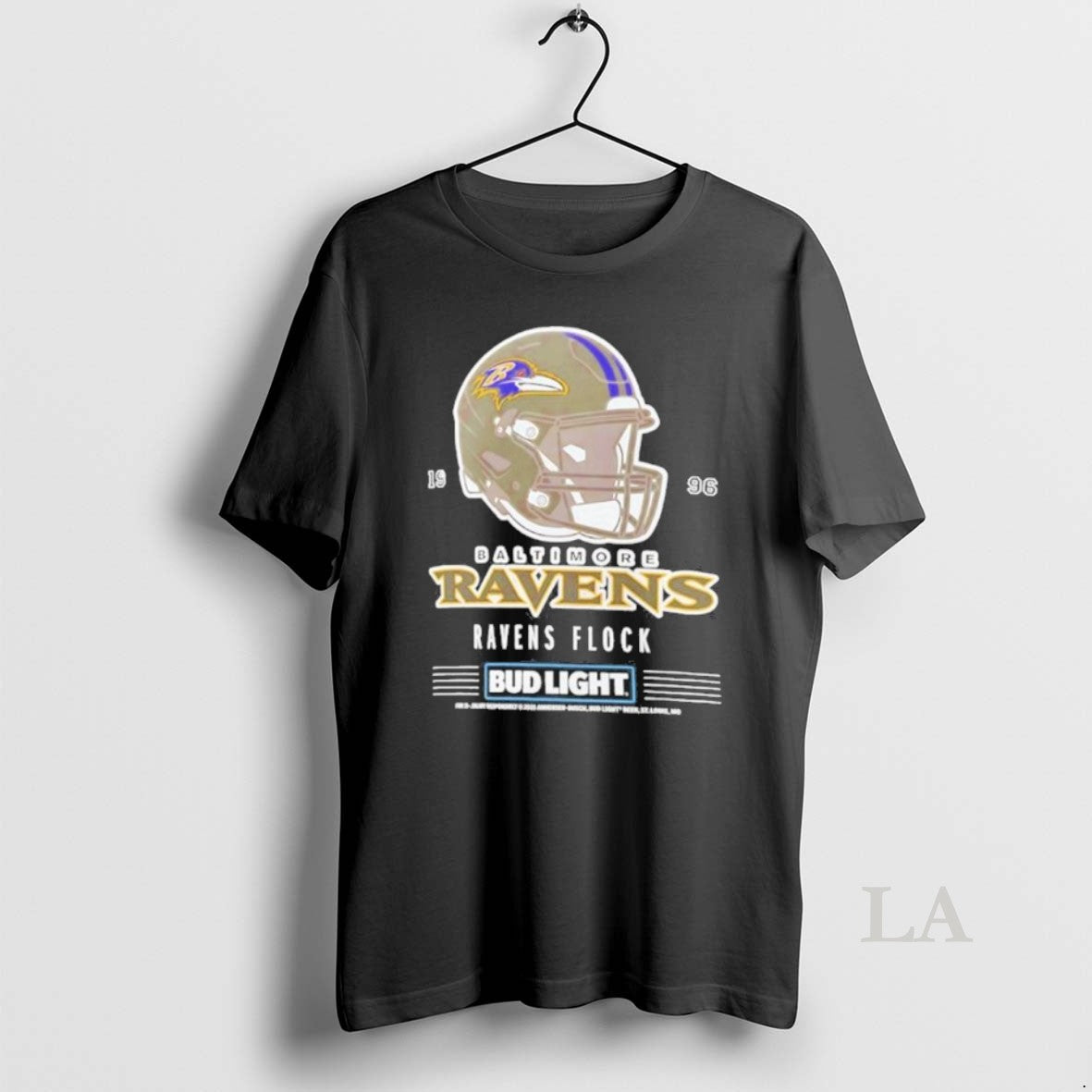 Original Bud Light X Baltimore Ravens Ravens Flock Helmet T-Shirts, Hoodie, Sweatshirt | InkNestWear.com