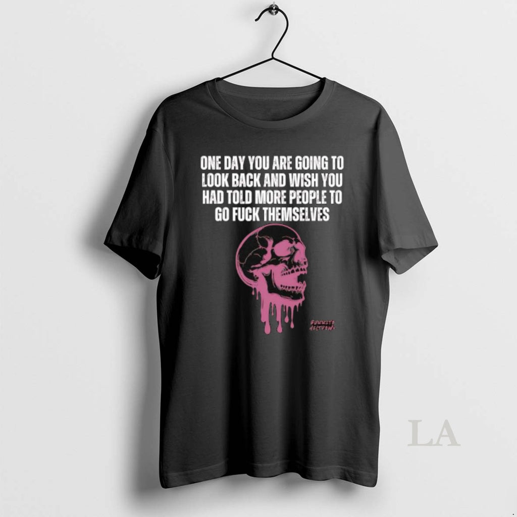Original Burrito Meltdown Purple Dripping Skull One Day You Are Going To Look Back T-Shirts, Hoodie, Sweatshirt
