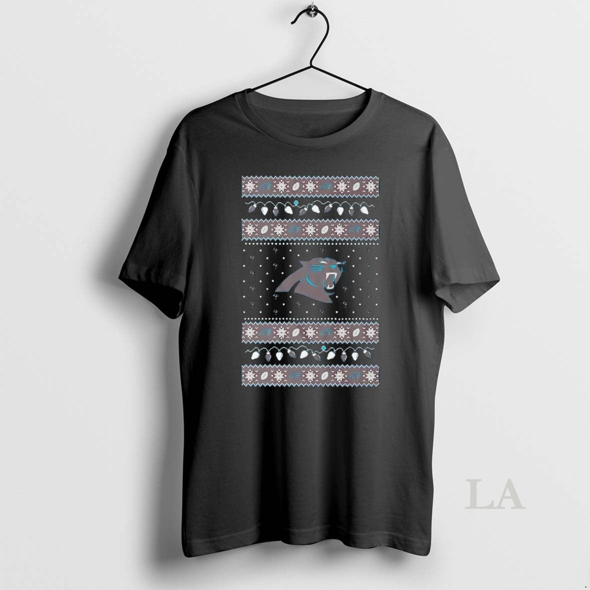 Original Carolina Panthers Ugly Christmas Light T-Shirts, Hoodie, Sweatshirt | InkNestWear.com