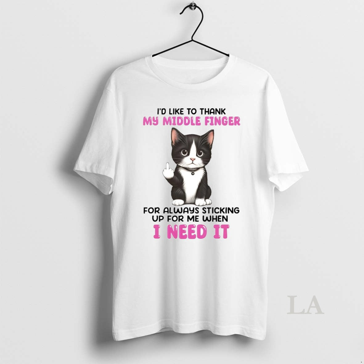 Original Cat Id Like To Thank My Middle Finger T-Shirts, Hoodie, Sweatshirt | InkNestWear.com