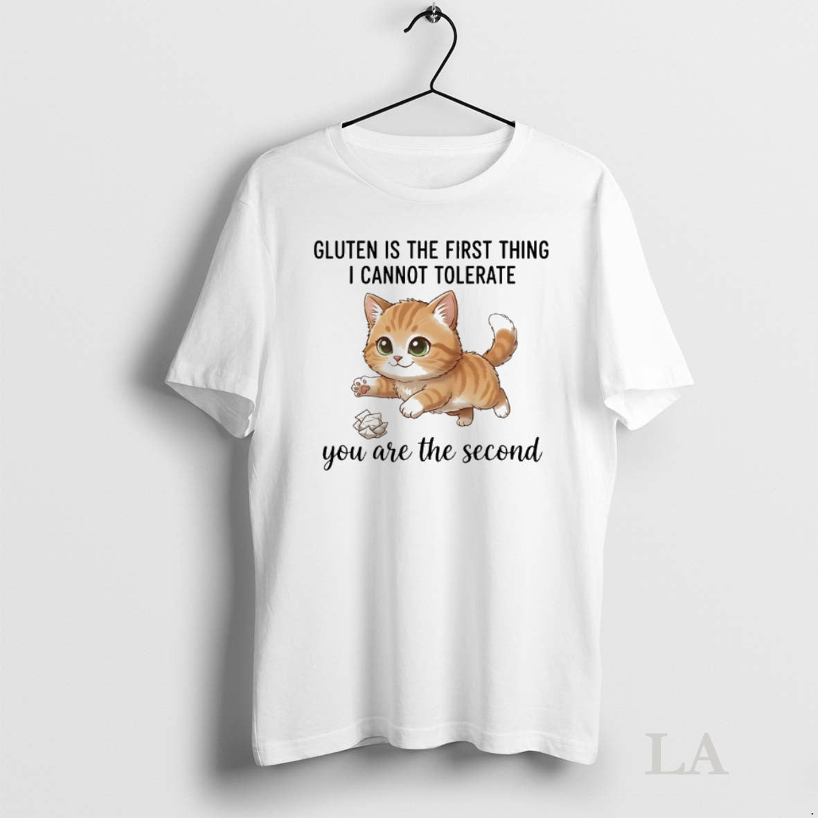 Original Cat Gluten Is The First Thing I Cannot Tolerate You Are The Second T-Shirts, Hoodie, Sweatshirt | InkNestWear.com