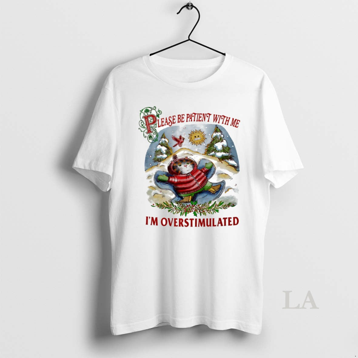 Original Cat Lease Be Patient With Me Im Overstimulated Circle T-Shirts, Hoodie, Sweatshirt | InkNestWear.com