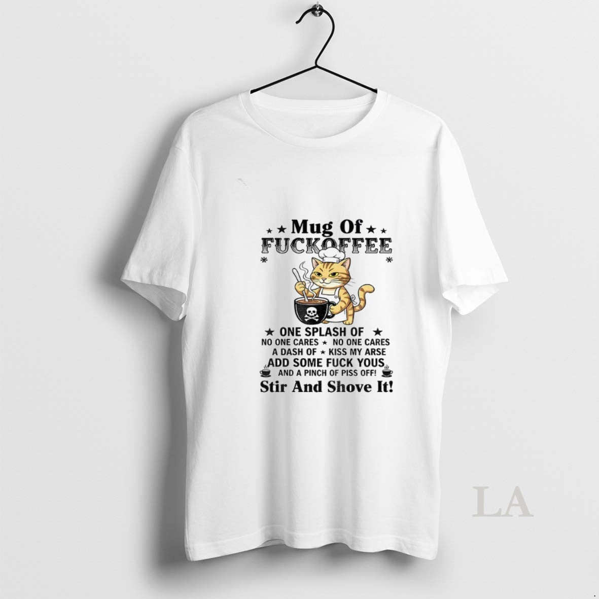 Original Cat Of Fuckoffee One Splash Of No One Cares No One Cares A Dash T-Shirts, Hoodie, Sweatshirt | InkNestWear.com