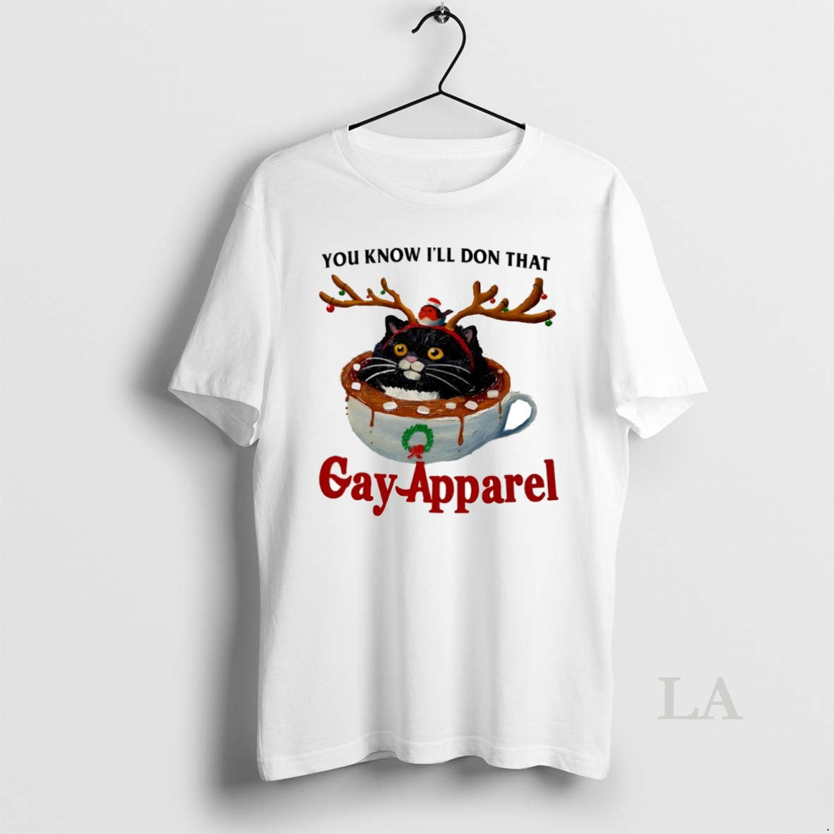 Original Cat Reindeer You Know Ill Don That Gay Apparel Circle T-Shirts, Hoodie, Sweatshirt | InkNestWear.com