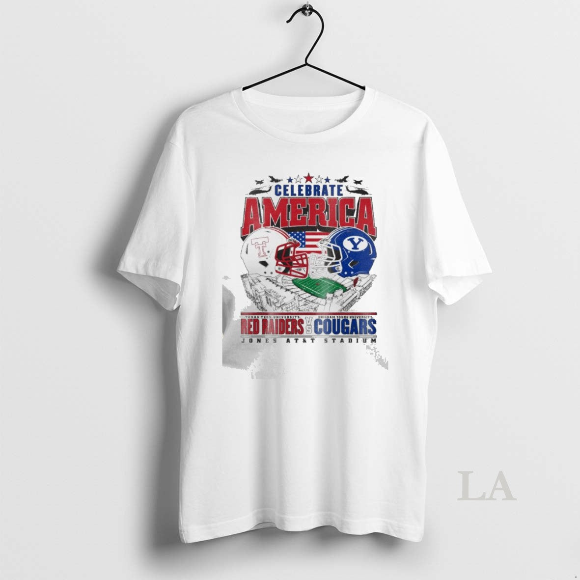 Original Celebrate America Game Day 2025 Texas Tech Red Raiders Vs Brigham Young Cougars T-Shirts, Hoodie, Sweatshirt