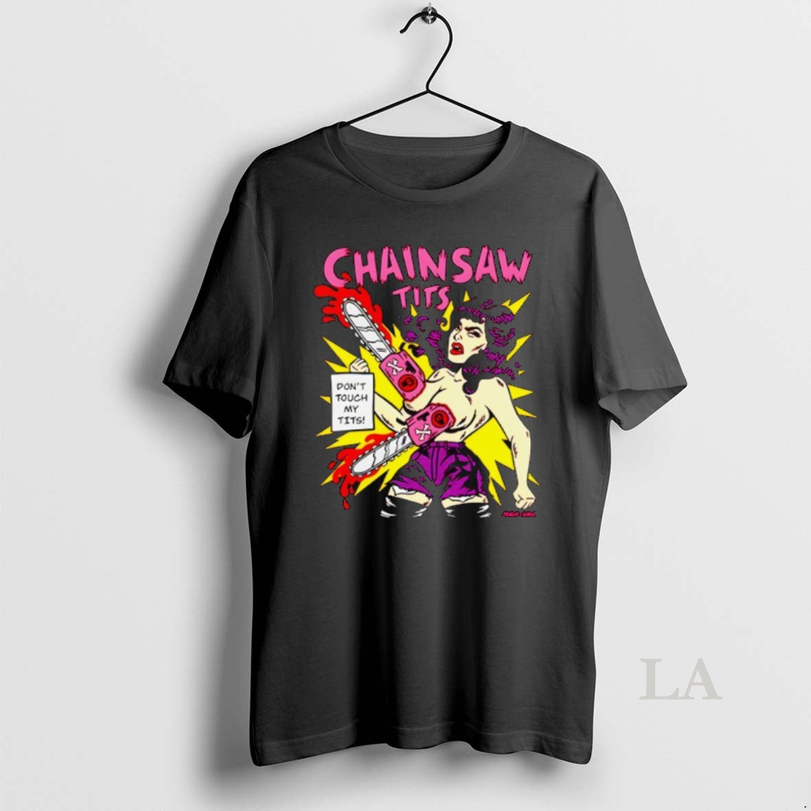 Original Chainsaw Tits Dont Touch My Tits T-Shirts, Hoodie, Sweatshirt | InkNestWear.com