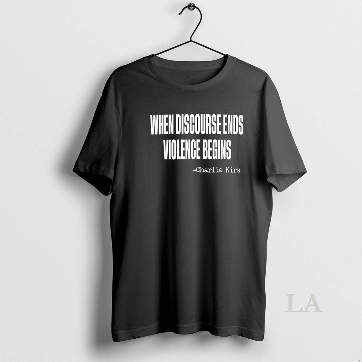 Original Charlie Kirk When Discourse Ends Violence Begins T-Shirts, Hoodie, Sweatshirt | InkNestWear.com