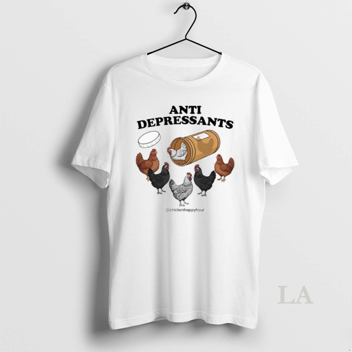 Original Chicken Happy Hour Anti Depressants T-Shirts, Hoodie, Sweatshirt | InkNestWear.com