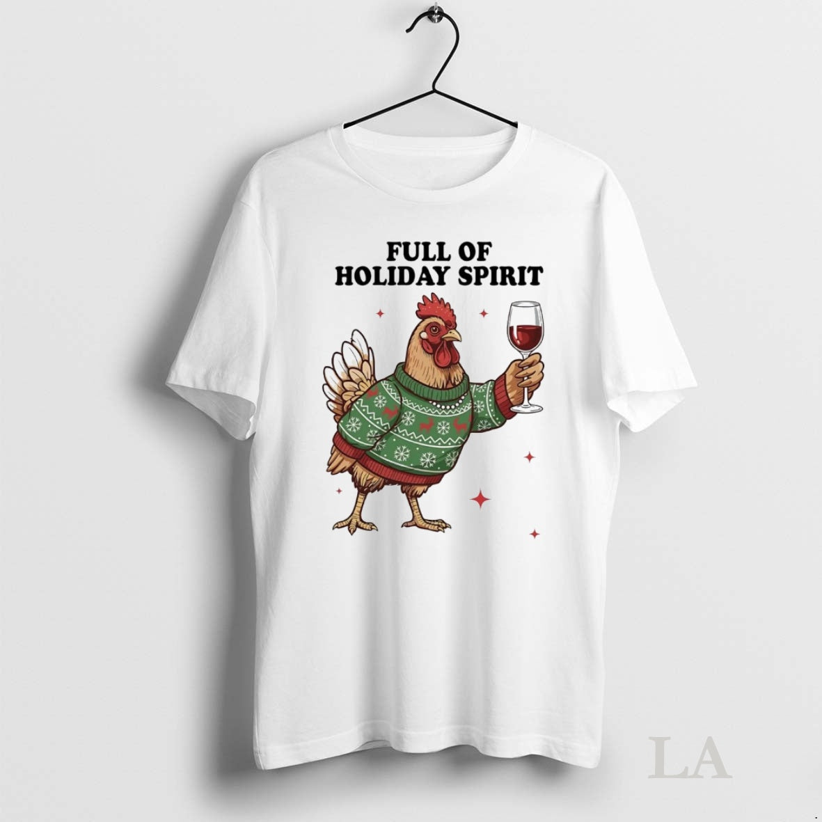 Original Chicken Full Of Holiday Spirit Christmas T-Shirts, Hoodie, Sweatshirt | InkNestWear.com